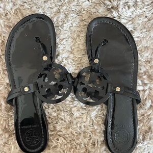 Tory Burch Black Patent Miller Sandal